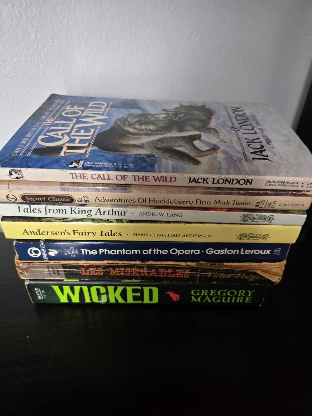Stack of Classic Novels